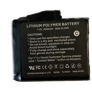 YOTOGA Technology Lithium Polymer Battery 7.4V 3000mAh Rechargeable Battery
